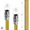 Flextron Gas Line Hose 5/8'' O.D.x30'' Len 3/4" MIP Fittings Yellow Coated Stainless Steel Flexible Connector FTGC-YC12-30N - alternate 3